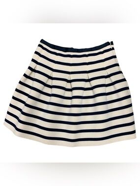 GAP Navy and White Striped Circle Skirt Size S